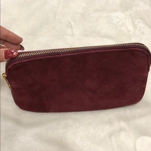 Sole society burgundy clutch/travel case